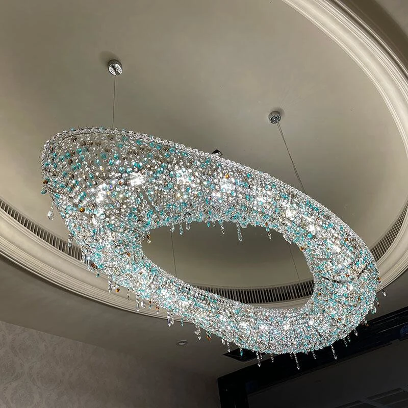 Luksuzna kristalna umjetnička luster Vila kreativni otok restoran dizajnerski hotel dekorativne rasvjete projektna lampa