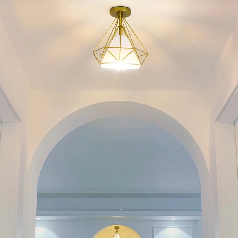JJC geometrijski ромбовидная oblik kroz bellhops svjetiljke Skandinavski minimalistički moderan stil balkonska svjetiljke stubišta, ulaz kroz svjetiljke