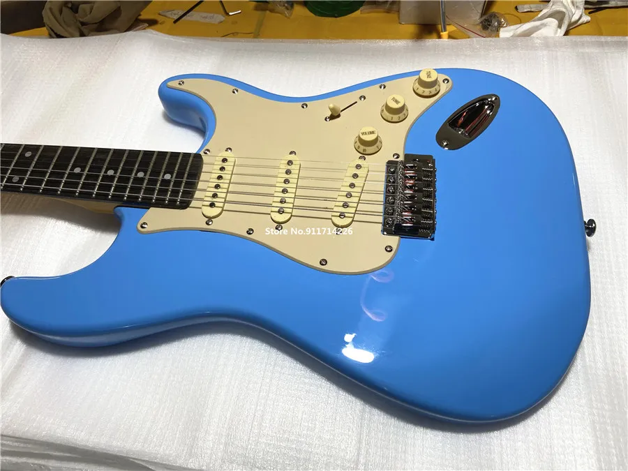 Унаследовав klasični dragi kamen plave 6 струнная električna gitara može biti postavljen besplatna dostava