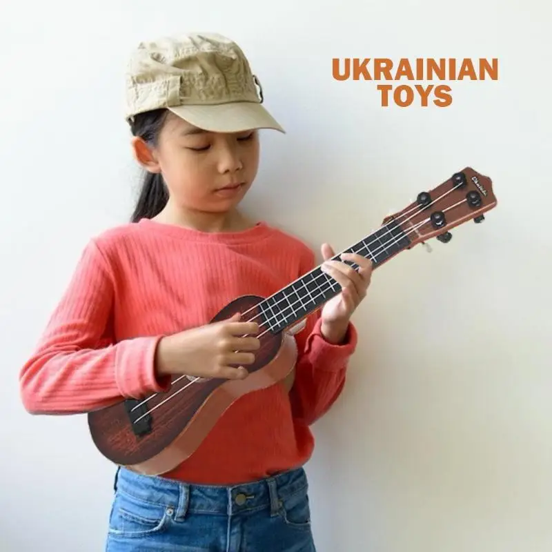 Klasična Imitacija Drvenih Zrna Укелеле Gitara Igračke Dječji Glazbeni Instrument Obrazovanje Montessori za Djecu