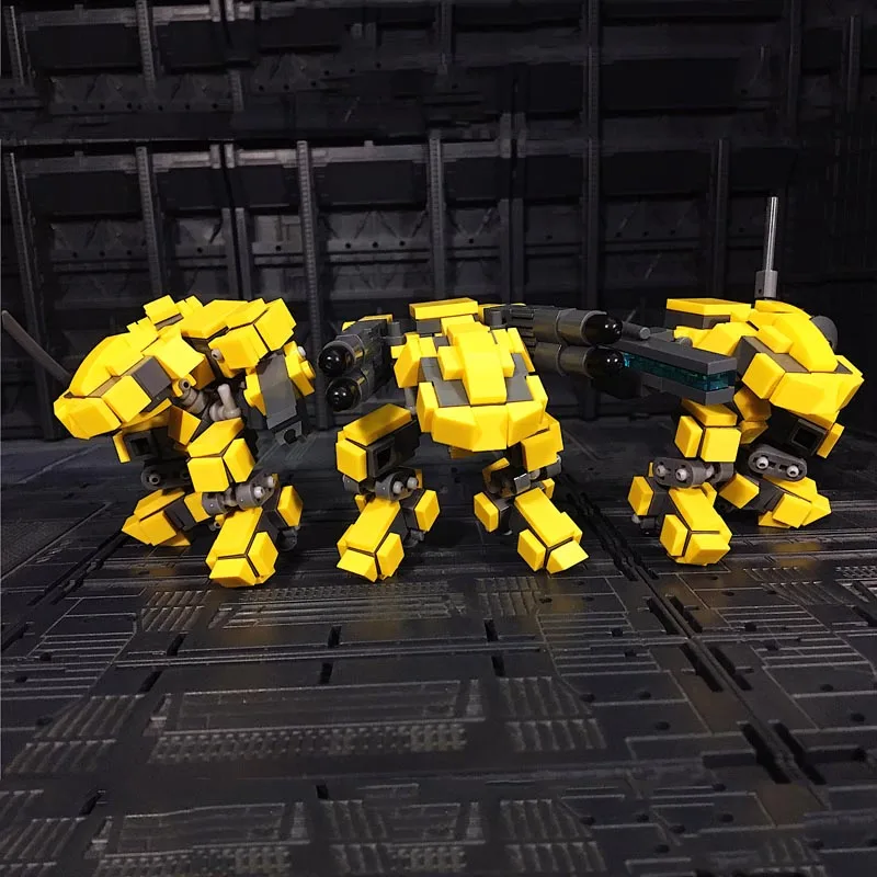 Akcija Robot Gradivni Blokovi Dječje Igračke od Krzna Ratnik Figurica Model Setove Igračaka Za Djecu Okupiti Cigle Anime Vojnika Lutke MOC