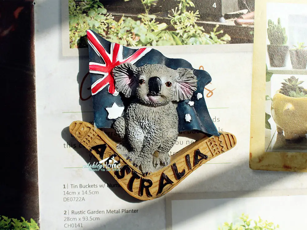 Australija Koala Bumerang Turistički Prometni Suvenir 3D Smola Dekorativni Hladnjak Magnet Za Hladnjak Zanat Kućni Dekor