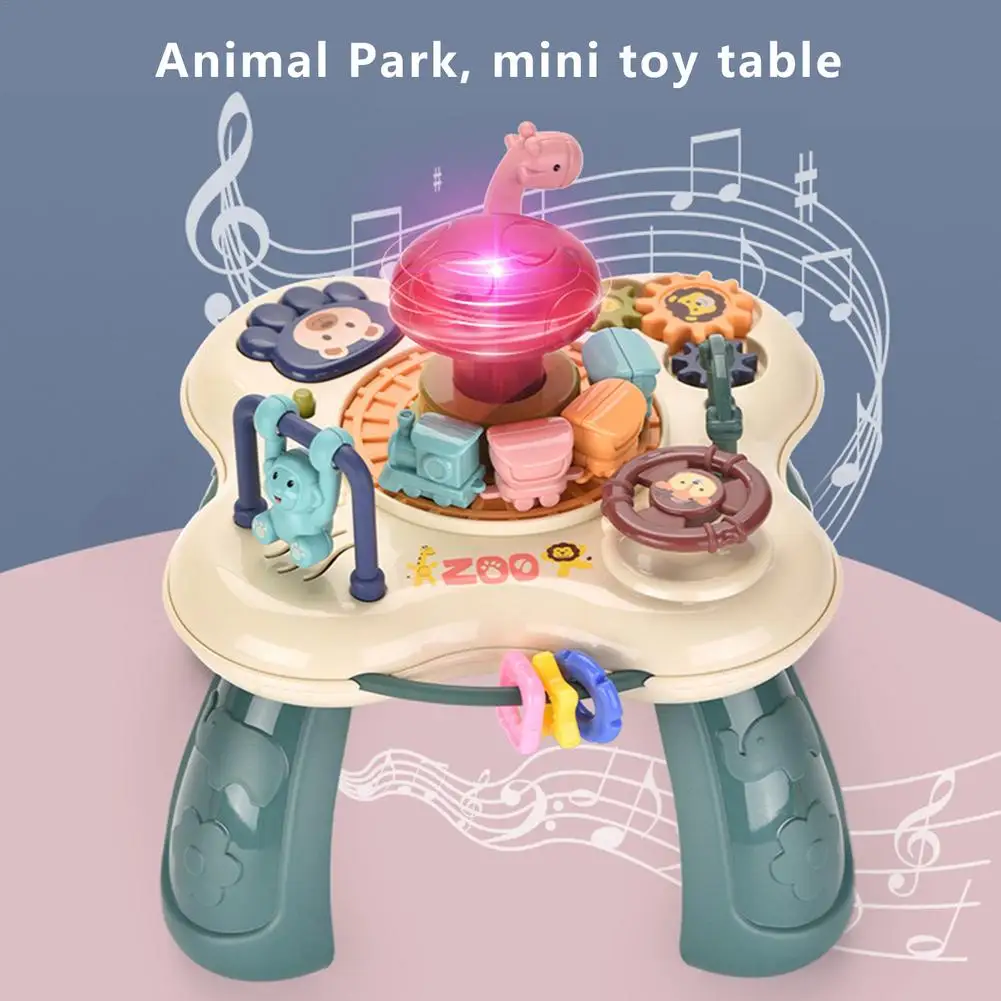 Dječji Stol i Dječji Zabavni Centar Developping Stol Dječje Igre za Djecu Dobne Zagonetka Oblik Senzorne Igračke Mini Music Stol