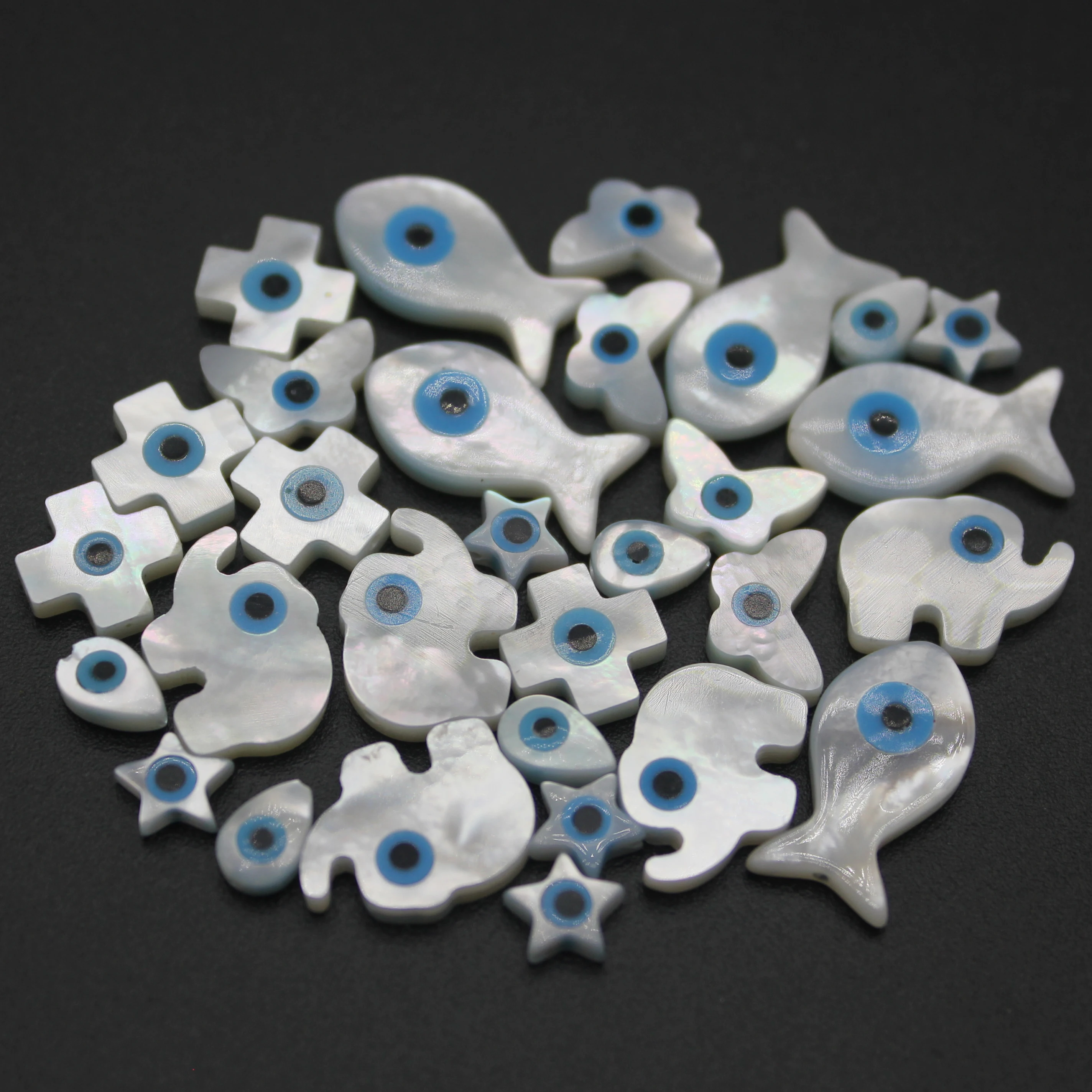 Prirodni Sedef U Obliku Školjke Perle Plava Whammy Izrezati Nekoliko Oblika Za Izradu Nakita DIY Privjesak Ručne izrade Narukvica i Ogrlica