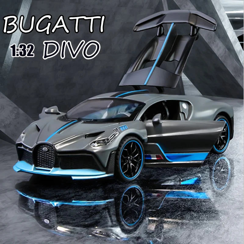 1:32 Rafting Bugatti DIVO Super Sportski Model Automobila, Igračaka, Литая pod Pritiskom, Sklapanje Svjetlosne i Zvučne Igračke, Automobil Za Djecu Božićni Dar