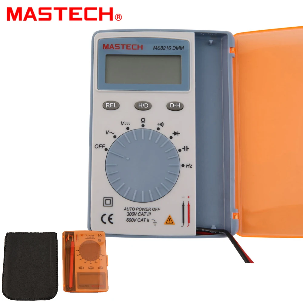 MASTECH MS8216 Digitalni Multimetar 4000 Apsolutna LCD Zaslon s Автоподстройкой Ac/Dc Napon DMM Džepni Tester Detektor sa Dioda