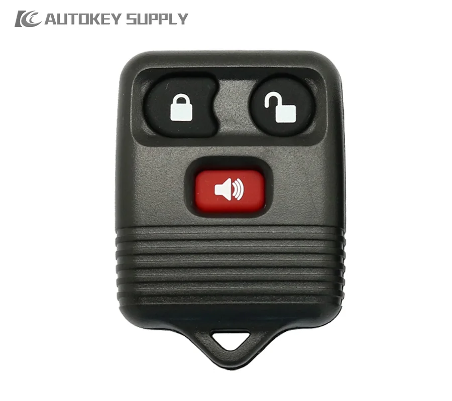 Za Ford 3 Tipke za Daljinsko auto privjesak za ključeve Shell Black AutokeySupply AKFDS211