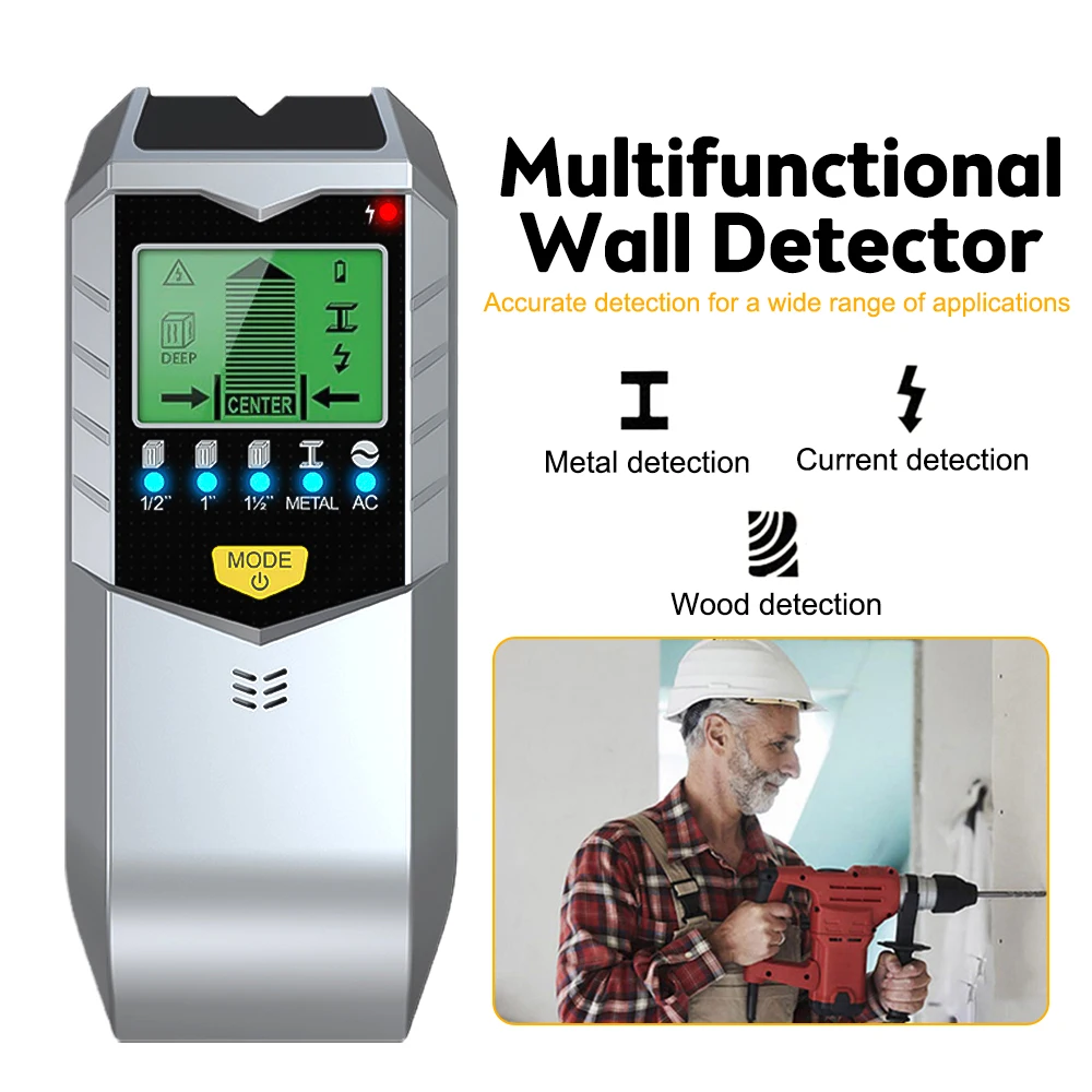 5 U 1 E-Zidni Detektor Tražila Multifunkcionalni Ručni Detektor Metala Stud Wood Finder Elektronski Mjerni Instrument