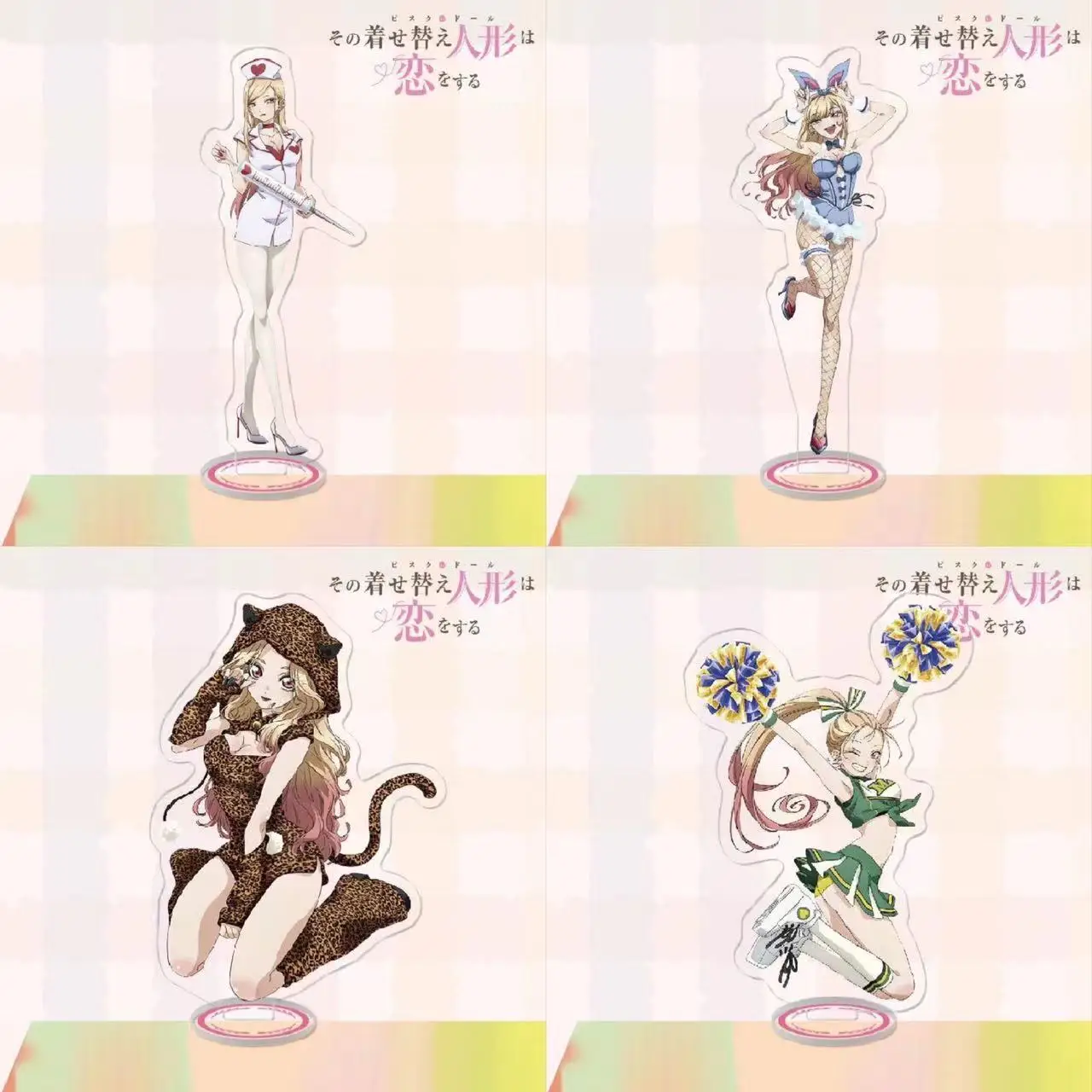 My Dress-Up Darling Anime Lik Kitagawa Marin Kawai Akrilni Stalak Model Glačanje Dekoracija Stola Znak Seksi Igračka Poklon Za Rođendan