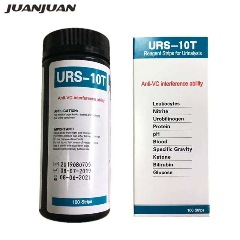 100 Traka URS-10T Реагентные trake za analizu urina Anti-VC smetnje sposobnost Лейкоциты / nitriti / Билирубин / Protein / pH i tako Dalje Popust od 40%