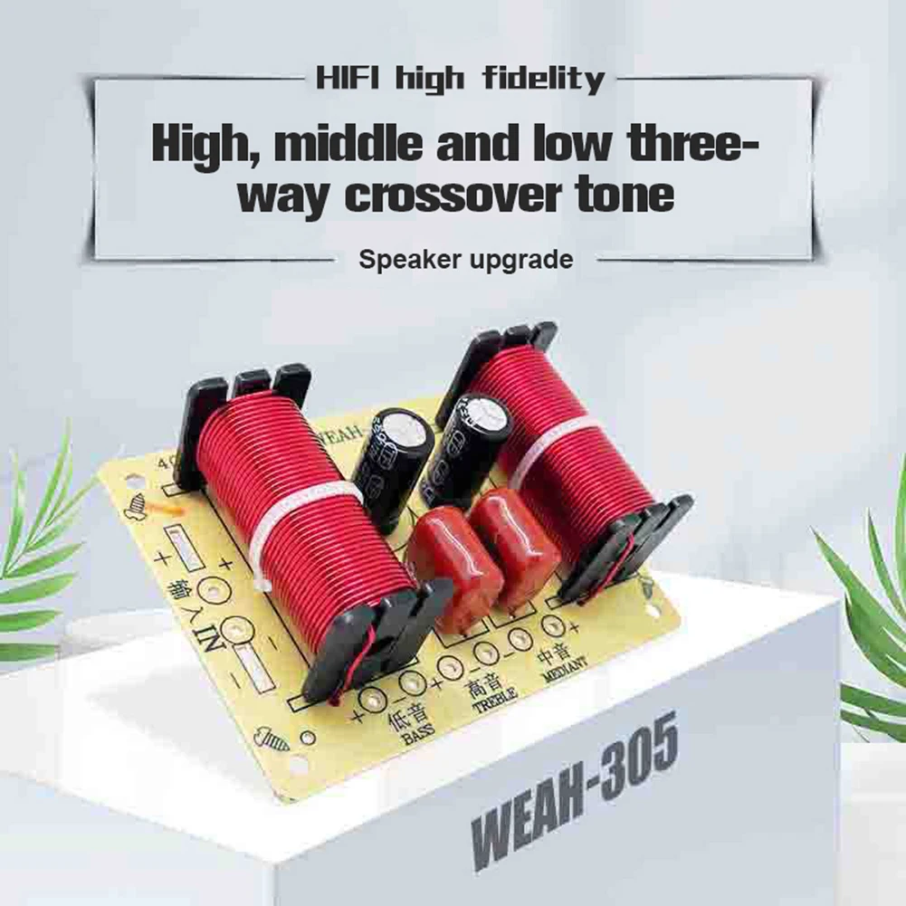 Novi 150 W, Hi-Fi Crossover Filtar Modul WEAH-305 3 Smjerni Zvučnik Djelitelj Frekvencije za Kućnu Dinamika DIY Visoke Srednje Bas