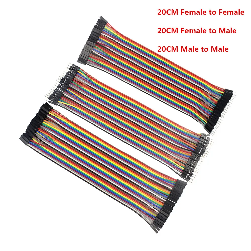 Dupont line 120 kom 20 cm od čovjeka do čovjeka + od muškarca prema ženi i Žene prema ženi priključni kabel duont za Arduino DIY Kit