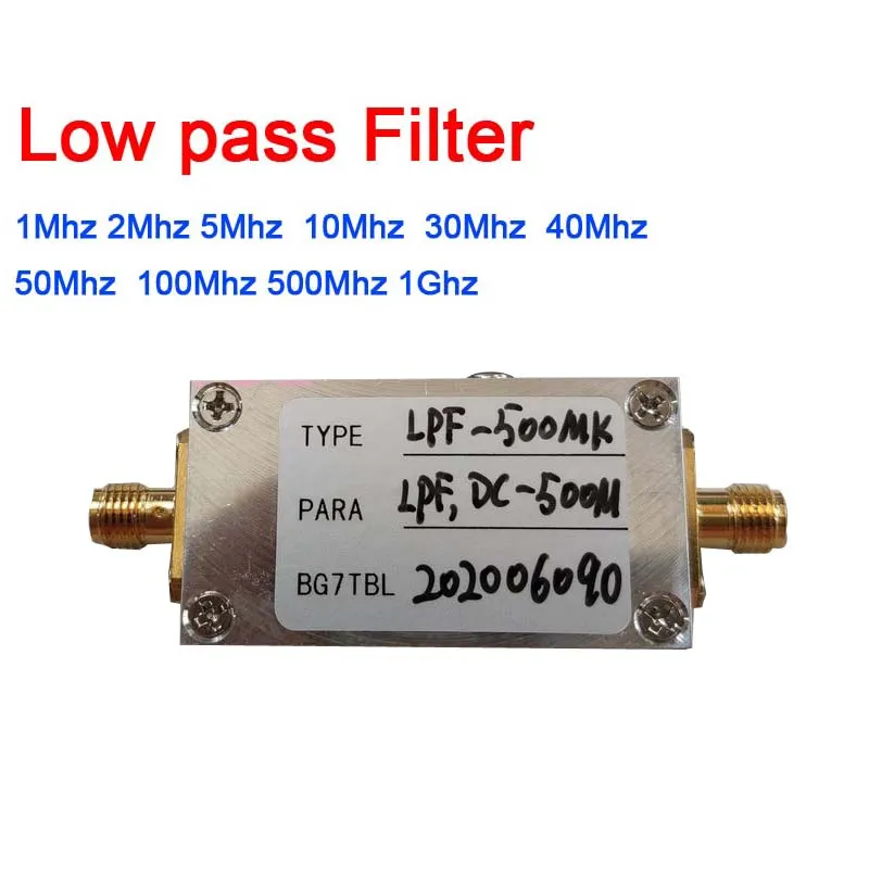 Visoko cjedilo LC LPF DC 2 mhz 1 Mhz 5 Mhz 10 Mhz 30 Mhz I 40 Mhz 50 Mhz na 100 Mhz, 500 Mhz 1 Ghz SMA F Brojevni Pojačalo