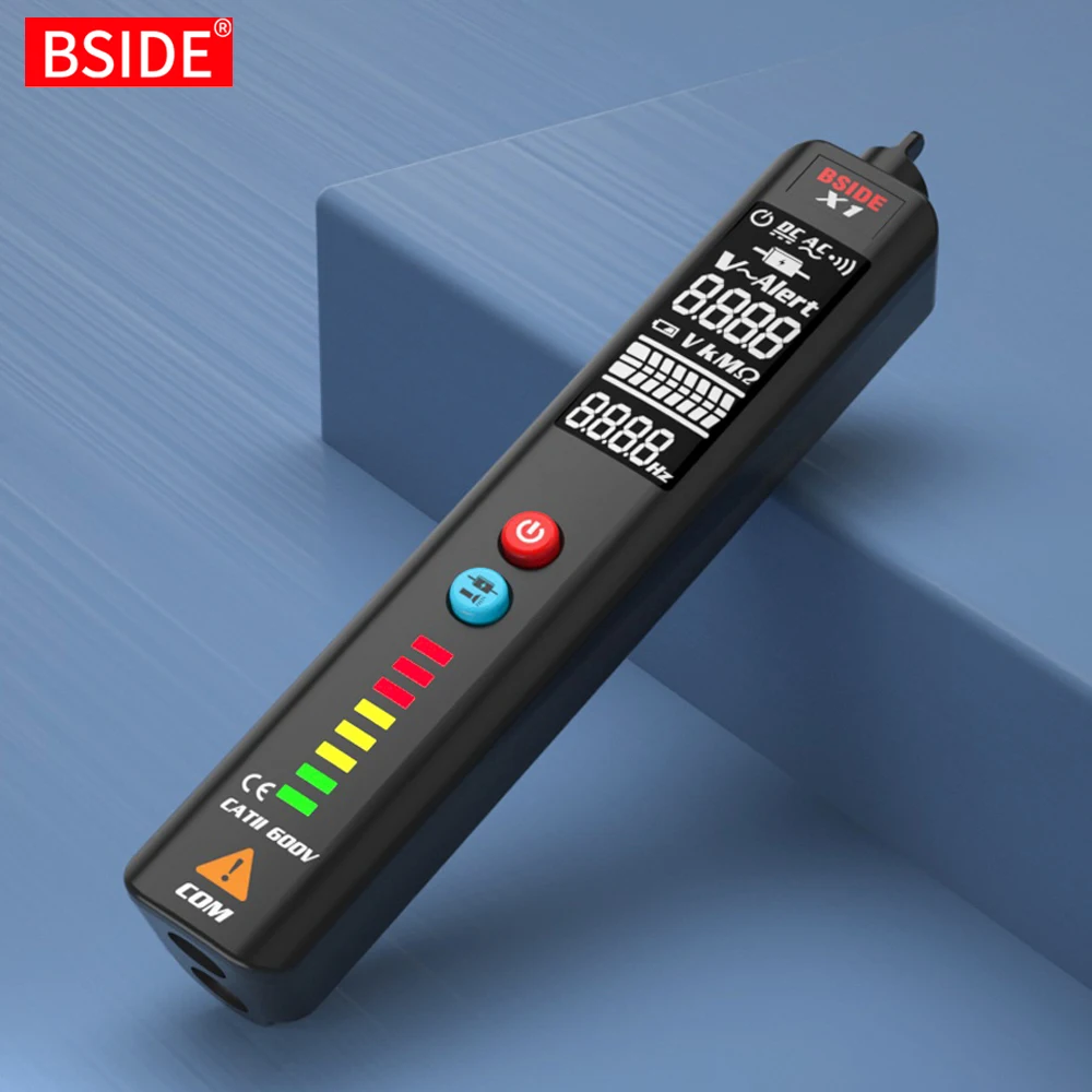BSIDE X1 beskontaktni detektor napona Pametan Veliki ekran test olovka Električni tester senzor za ožičenje Indikator žice pod naponom metar