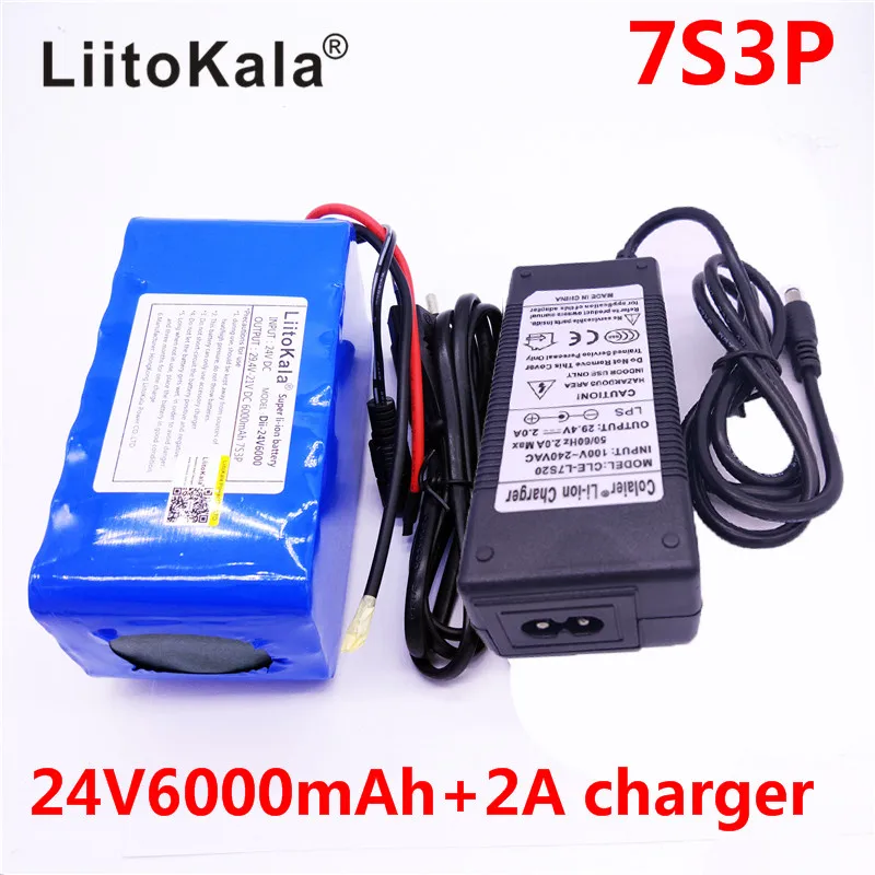 HK LiitoKala 24 U 6Ah 7S3P 18650 li-ion baterija 29,4 6.000 mah električni bicikl moped/električni