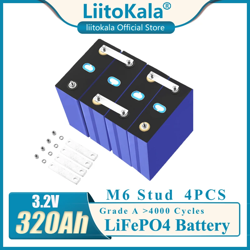 4 kom. LiitoKala CATL 3,2 U 320AH klasa A lifepo4 baterija RV 310AH baterija baterija baterija baterija baterija RV i sustav za skladištenje solarne energije EU, SAD-a i bez poreza