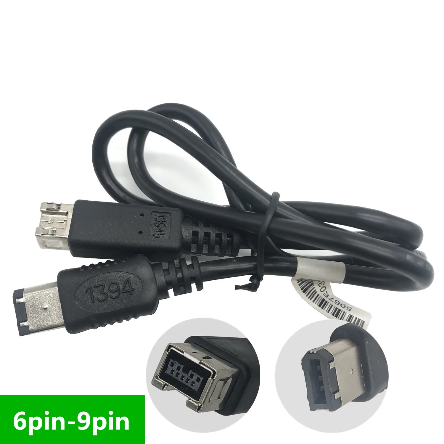 FireWire 800-400 9-pinski - 6-pinski kabel (9pin 6pin) 0,6 M IEEE 1394 Firewire 800 9-pinski / 6-pinski kabel 6 metara (9-pinski - 6-pinski)