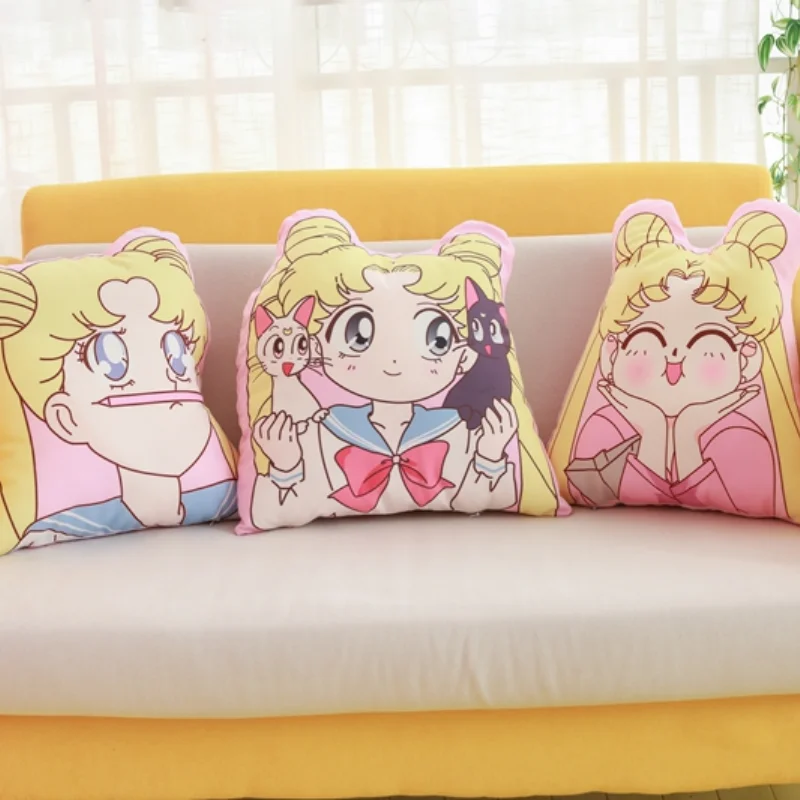 Jastuci Od Japanske Anime S Uzorkom Sailor Moon Za Dom, Uređenje Soba, Kauč Jastuk, Fin Poklon Za Djevojčice