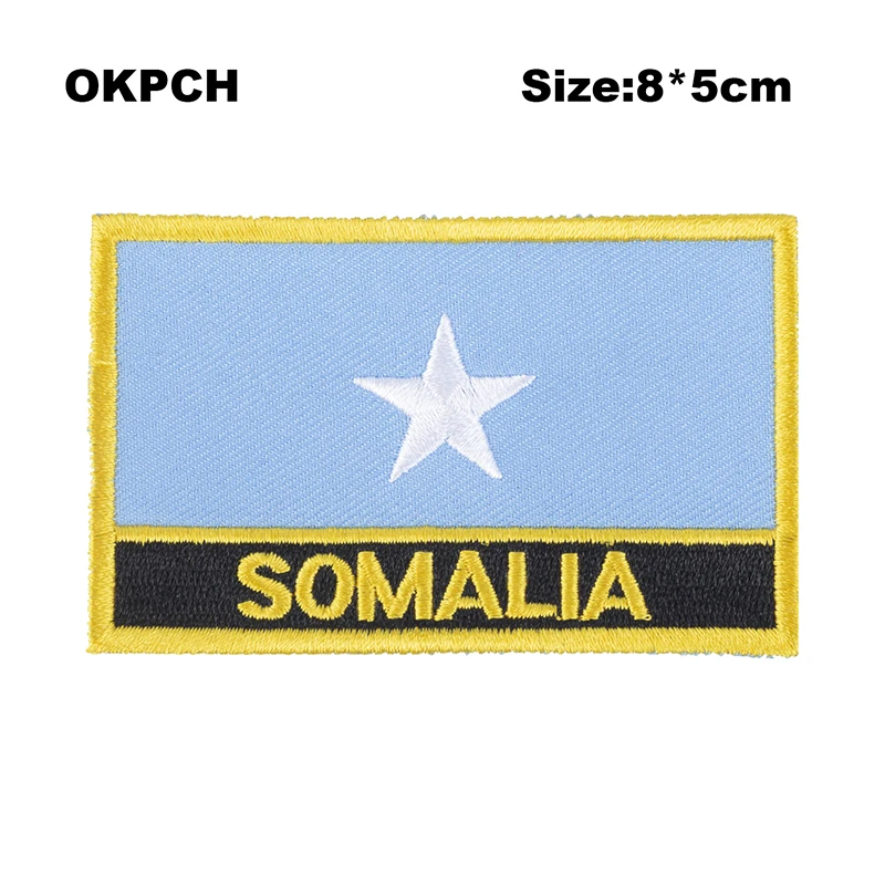 Нашивка za vez Zastava Somalije od tkanine s vezom cutstom PT0170-R-a