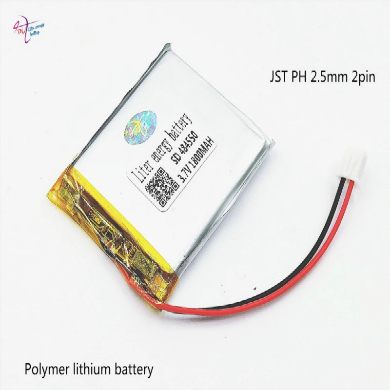 XHR-2P 2,54 2,45 1800 mah 484550 504550 3,7 U polymer li-ion baterija