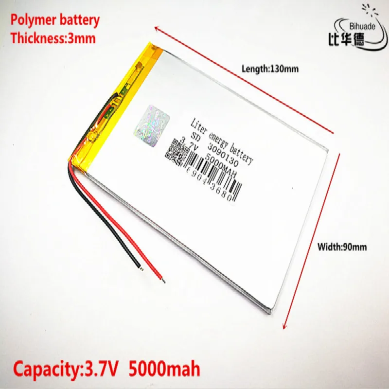 Kvalitetan 3,7 U, 6000 mah 3090130 Polymer li-ion/li-ion baterija za tablet PC, GPS, mp3, mp4