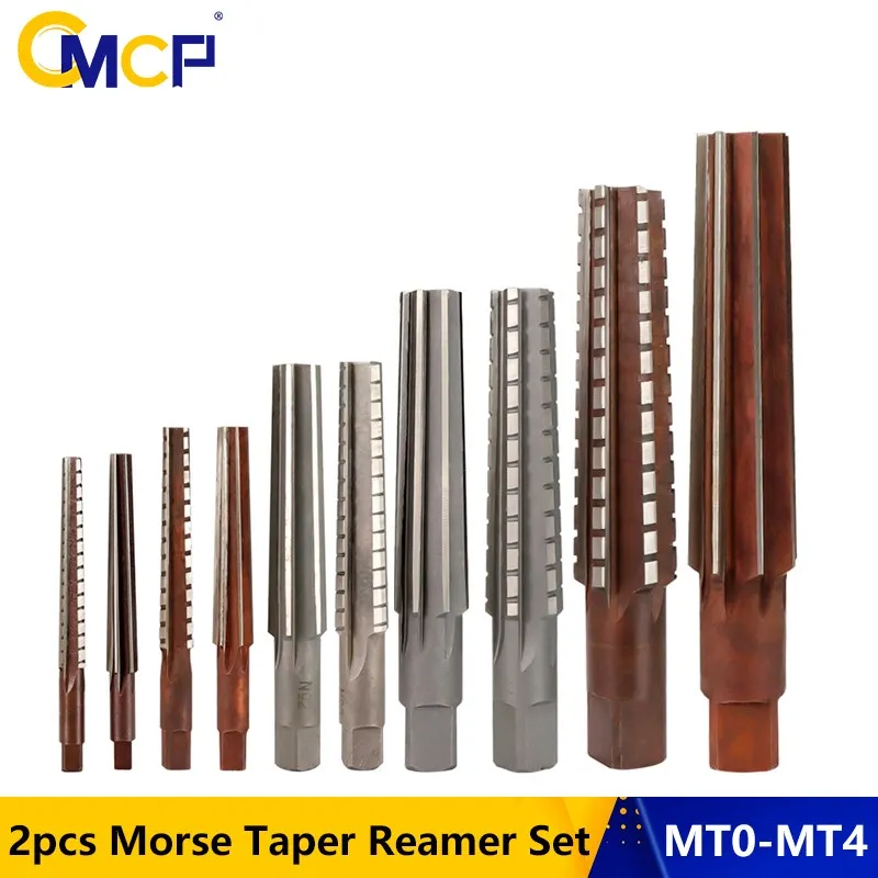 CMCP 2 kom. Skup Ekstendera Morse Konus MT0/MT1/MT2/MT3/MT4 Čelične Ručna Svrdla Za Glodanje Završili Rezni Alat