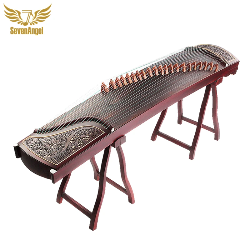 SevenAngel Profesionalni Kineski Guzheng 21 Zalogaj Citra Ланкао Od Punog Drveta Павловния Citra Glazbeni Instrument S Priborom