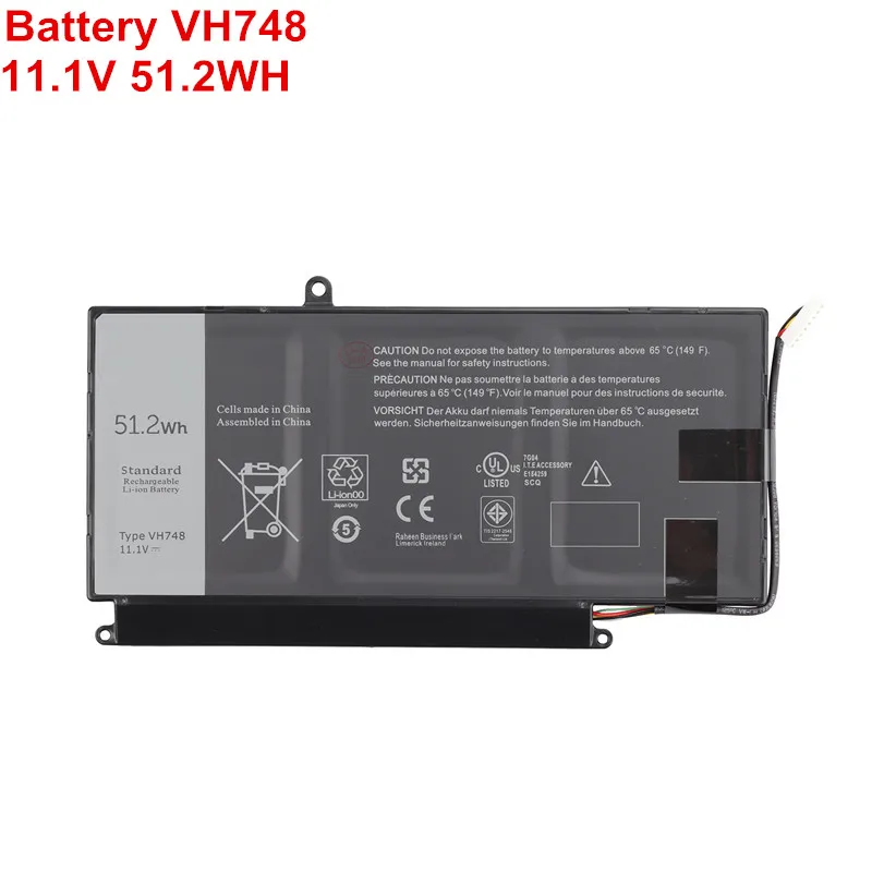 11,1 V 51,2 Wh Prirodni baterija za laptop VH748 za Dell Vostro 5460 5470 5560 14 5480 Za Inspiron 14 5439 V5460D-1308 V5460D-1318
