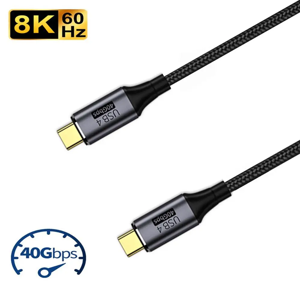 Kabel za prijenos podataka na laptop Thunder-bolt 3/4 Brzo punjenje 40 Gbit / s PD 100 W USB 4.0 Type C - cable Type C.