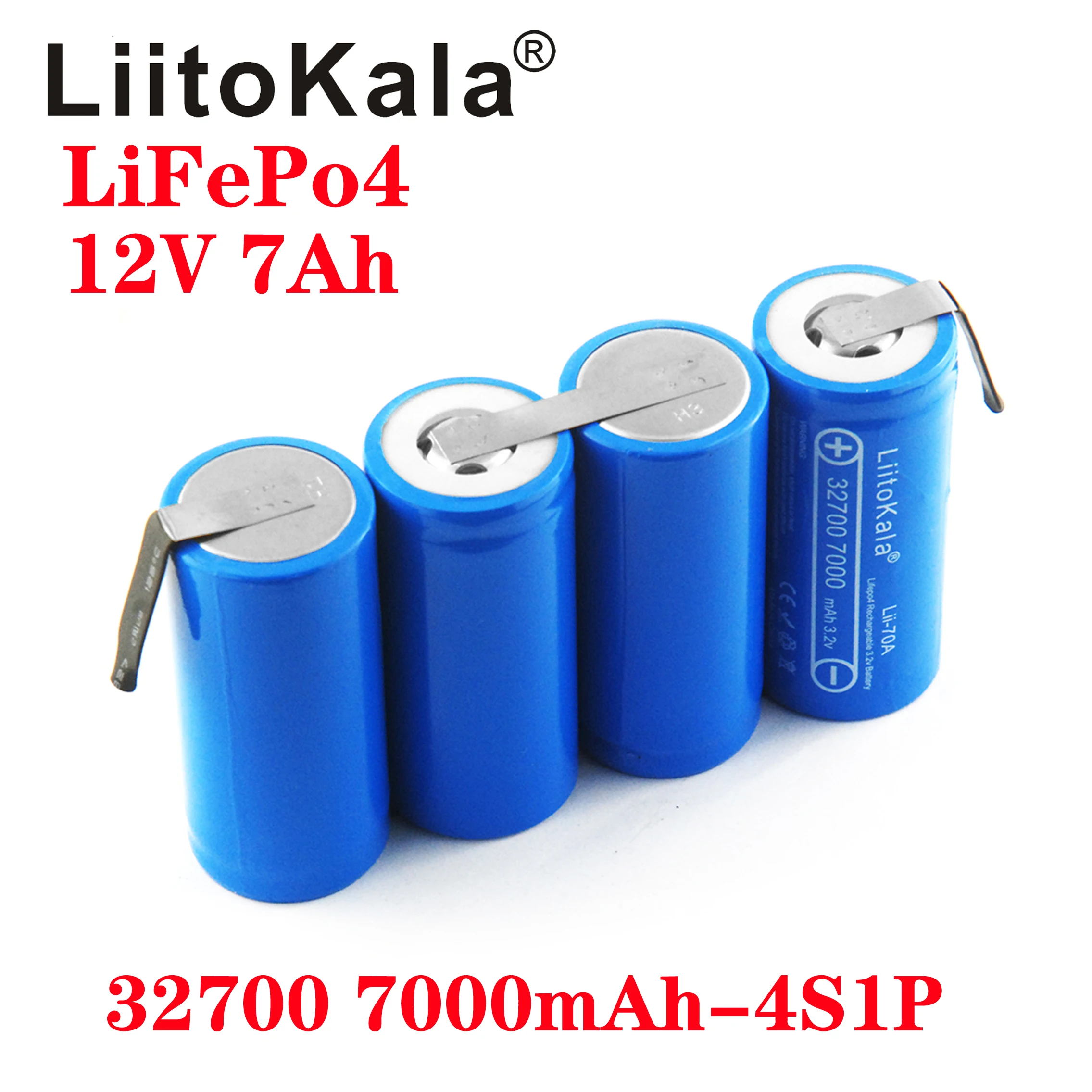 LiitoKala 12 v 7Ah 14ah 21ah lii-70A 32700 7000 mah Lifepo4 Baterija 4S1P DIY 12,8 U Električna brod Besprekidnog napajanja